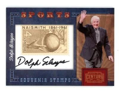 2010 Panini Century Collection DOLPH SCHAYES AUTO Stamp Insert 40/75 - Image 1 of 2