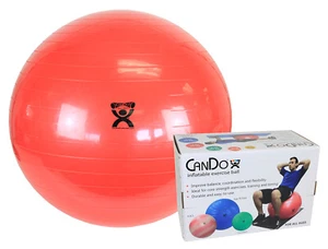CanDo Inflatable Exercise Ball - Red - 30" (75 cm), Retail Box - Picture 1 of 1