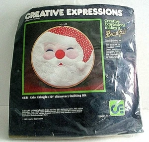 Vintage Quilting Kit Creative Expressions Kris Kringle Christmas 10" New Sealed - Picture 1 of 4