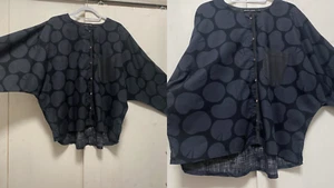 OVERSIZED Damen Gudrun Sjoden Gr. XL Bluse Tunika Oberteil leichte Seide/Baumwolle - Bild 1 von 11