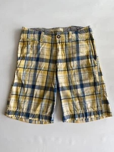Abercrombie Boys Cargo Pockets Plaid Shorts Sz 16 - Picture 1 of 8
