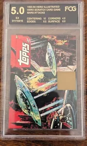 1993 Cards Illustrated Mars Attacks Promo Card Scratch Off Unscratched - FCG 5EX - Picture 1 of 6