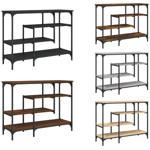 Wooden Free Standing Hallway Console Table, Living Room Shelf, Display Shelves - Picture 1 of 26