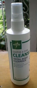 Medline Soothe & Cool Cleanse Body Cleanser, 8 Oz Spray No-Rinse NEW-2 bottles - Picture 1 of 4
