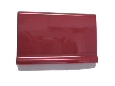 1 Azulejo Base Bullnose Cove Mannington EE. UU. 6" Ciruela Rojo Luz Burdeos Cerámica 1970 Foto 1 de 4