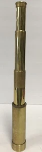 Vintage 13” Brass Handheld Telescope - Pirate Spyglass - Picture 1 of 2