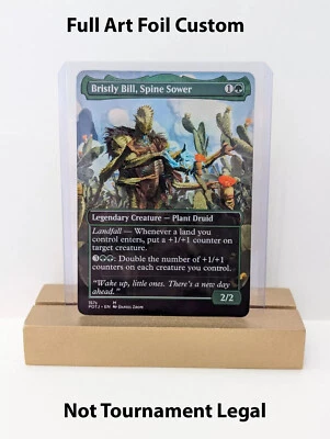 Bristly Bill, Spine Sower Foil Custom sticker on bulk MTG Commander - Image 1 of 2