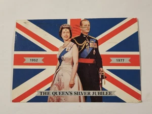 Royalty Chrome Postkarte British Royalty Queen Elizabeth Silver Jubilee 1977 - Bild 1 von 2