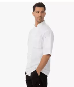 Chef Works Mens Montreal White Cool Vent Chef Coat (JLCV) - Picture 1 of 5