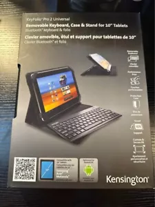 Kensington KeyFolio Pro 2 Universal Case With Keyboard For 10" Tablets NEW - Picture 1 of 5
