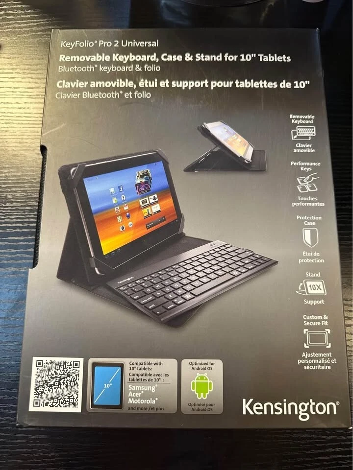 Estuche Universal Kensington KeyFolio Pro 2 Con Teclado Para Tabletas 10" NUEVO Foto 1 de 4
