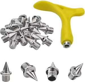 Nanaborn Track Spikes 1/4inch for Men Shoes Stainless Steel Replacement 48 Pcs - Picture 1 of 7