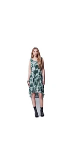 Vestido Simply Vera Wang Mujer Talla PXL Malla Impresa Vestido Alto-Bajo - Imagen 1 de 9