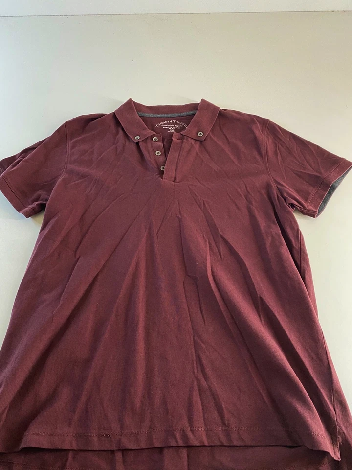 CAMISA POLO THREADS 4 Thought granate 2XL XXL  Foto 1 de 4