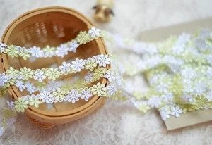 5/8 inch wide embroidery tulle lace trim color as pictured price per yard - Picture 1 of 1