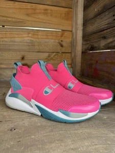 MÄDCHEN CHAMPION GRÖSSE 7y SCHUHE XG TECH PRO pink und blau süß!! - Bild 1 von 13