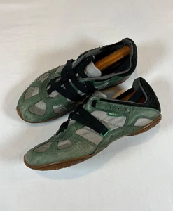 Scarpe basse vintage Diesel Mosley uomo 12 slip on sneaker verde nero cinturino - Foto 1 di 24