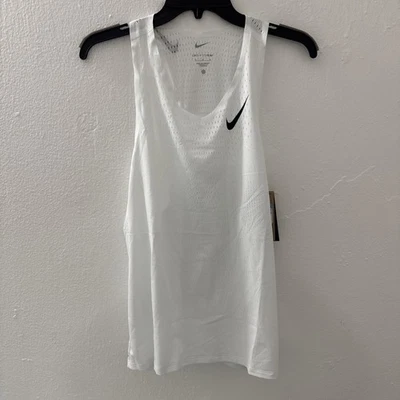 Nike AeroSwift Dri-FIT ADV Running Singlet Tank White FN4231-121 Men's Size M - Image 1 of 4