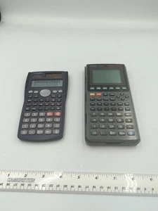 2 Vintage Calculators Casio fx-7700GB & Fx-300ms. Selling As Is. - Picture 1 of 5