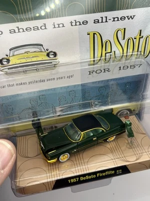 💥💥2025 M2 Machines Diorama CHASE 1957 DeSoto Fireflite 1/750 GOLD CHROME💥💥 - Image 1 of 4