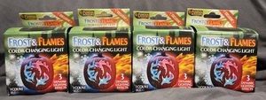 ✨️ Halloween Pumpkin Lights Frost & Flames Color Changing Lighting Effects Set 4 - Picture 1 of 6