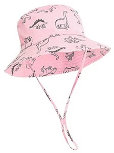 Baby Sun Hat Toddler Bucket Hats Summer Sun Protective Kids Beach 2-4T B Pink - Picture 1 of 3