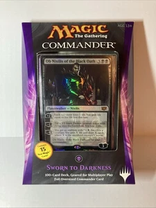 Nuevo Commander 2014 Sworn to Darkness Negro Magic The Gathering Preconstructed Magic Precon - Imagen 1 de 6