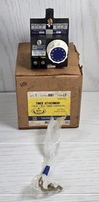 Accesorio Temporizador Square D 8501 LT Serie A 1NO 1NC NEMA A600 Clase 8501 Hecho en EE. UU. Foto 1 de 4