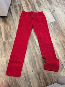Mini Boden Classic Cord Pants Red Nwt Size 9-10 - Picture 1 of 5
