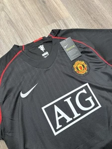 MAGLIA MAGLIA CALCIO MANCHESTER UNITED 2007/2008 AWAY RONALDO #7 NIKE XL - Foto 1 di 9