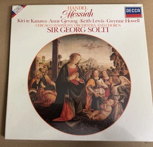 414 396-1 Handel Messiah Kiri Te Kanawa etc. Solti CSO 3 LP Box Set SEALED - Picture 1 of 2