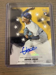 2024 Topps Series 2 Abner Uribe Baseball Stars Auto Black Parallel /199 RC - Picture 1 of 1