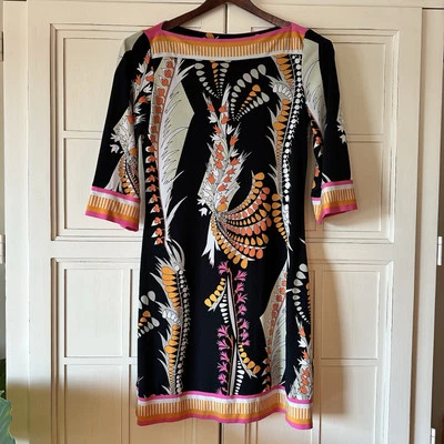 Vestido Ali Ro Informal Negro Estampado Manga 3/4 Talla 2 Foto 1 de 4