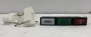 RAPISCAN INDICATOR LAMPS SET OF THREE, UNTESTED, "X-RAYS ON", 03-061 .001 - Picture 1 of 24