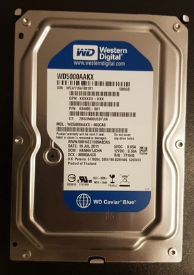 Western Digital Caviar Blue 500GB,Intern,7200RPM - Bild 1 von 2