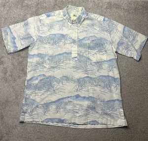 VINTAGE 90's Reyn Spooner Sz XL FARM FARMER Ocean Popover Hawaiian Resort - Picture 1 of 7