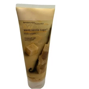 Bath & Body Works Pleasures warme Vanillezucker-Körpercreme 8 Unzen nicht mehr produziert selten - Bild 1 von 6