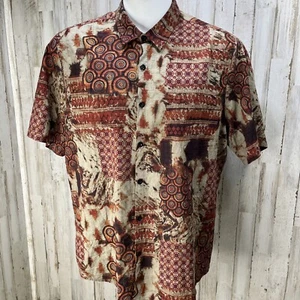 VATPAVE Men's Summer Short Sleeve Shirt Button Down Red Hawaiian Size XL.    U11 - Picture 1 of 10