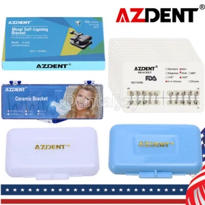 AZDENT Dental Orthodontic Ceramic/Self ligating Brackets Braces /Orthodontic Wax - Picture 1 of 42