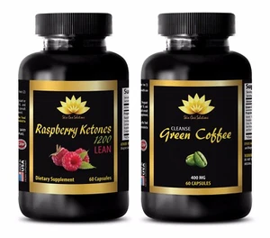 Antioxidant supplement - RASPBERRY KETONES – GREEN COFFEE CLEANSE COMBO-raspbery - Picture 1 of 12