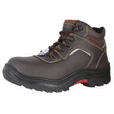 skechers steel toe hombre marron