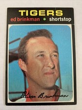 1971 Topps Baseball Card #389 Ed Brinkman Detroit Tigers Ex Free Shipping!