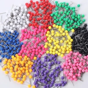 Mr. Pen- Map Pins Push Pins for Cork Board 600 Pack 10 Colors Straight Pins - Picture 1 of 8