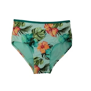 Justice Girls Large Plumeria Hibiscus Palm Hawaiian Bikini Bottoms NWOT - Picture 1 of 5