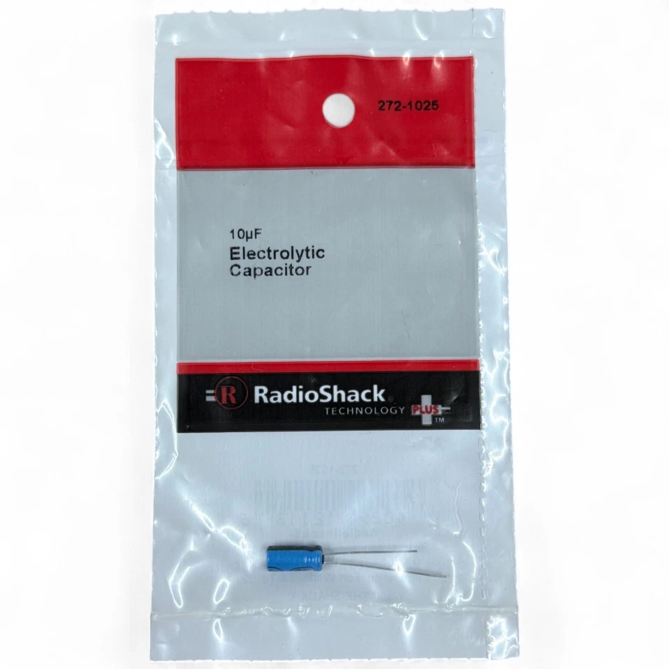 RadioShack 10??f 35v 20 Radial Electrolytic Capacitor