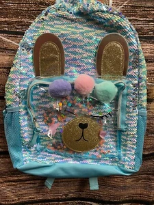 Cat & Jack | Mochila Llama Lentejuelas Azul Niña - Imagen 1 de 6