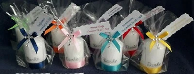 Kerze Danke Kreuz Gastgeschenk Taufe, Kommunion, Konfirmation,Hochzeit Tischdeko - Bild 1 von 4