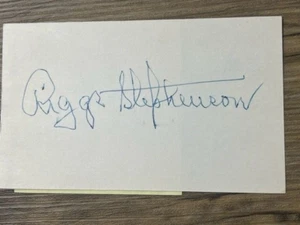 Riggs Stephenson autographed 3 x 5 index card MLB Guaranteed to Pass - Picture 1 of 1