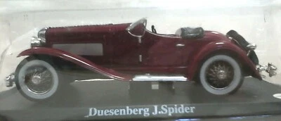 EDICOLA 1:43 AUTO DIE CAST METAL - DUESENBERG J.SPIDER ROSSO SCURO - Immagine 1 di 3