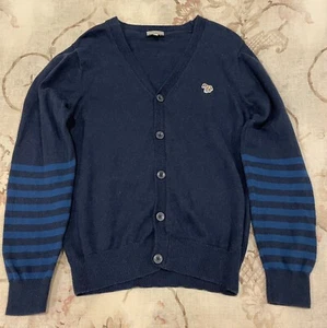 Paul Smith Junior Boys Navy Blue Cardigan Size 10A - Picture 1 of 5